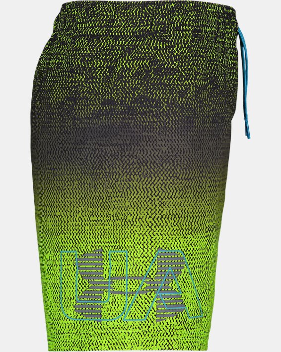 Little Boys' UA Texture Maze Swim Volley Shorts, Black, pdpMainDesktop image number 2